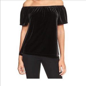 GAP Velvet Off-Shoulder Top NWT